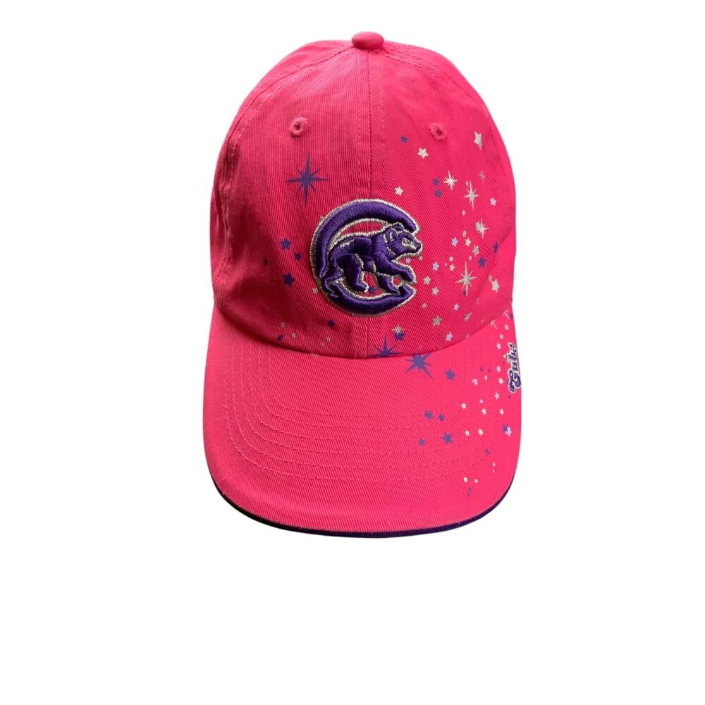 47 Chicago Cubs Kids Pink Adjustable Hat Cap MLB Sparkle Baseball Youth
